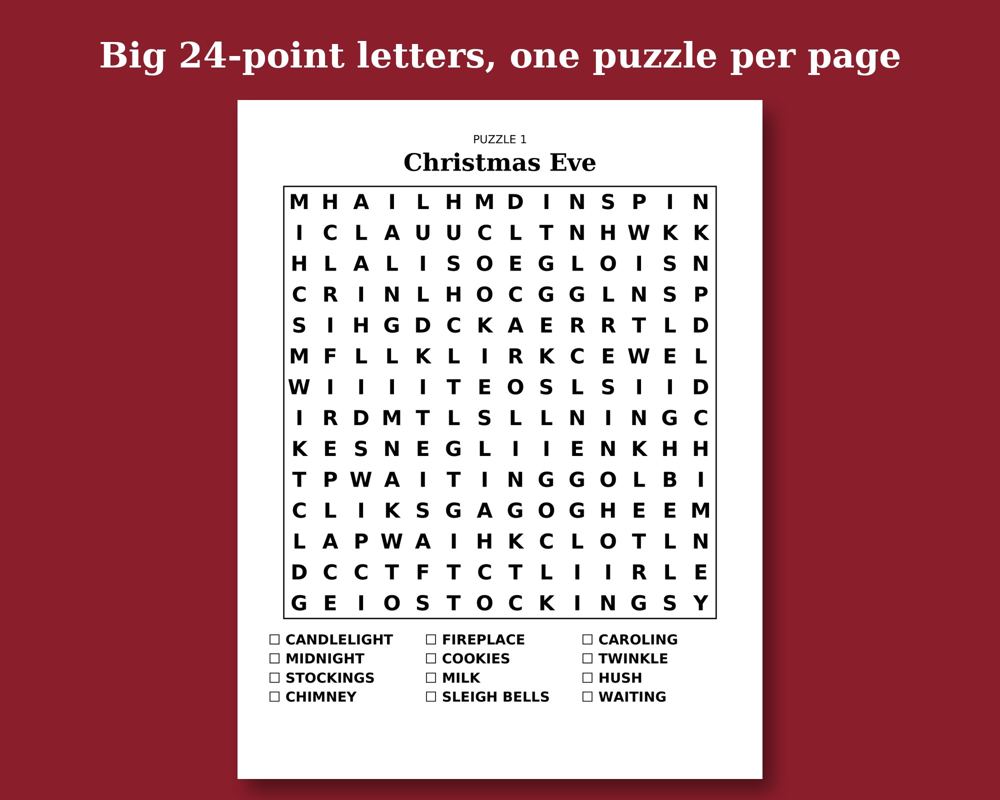 Old-Fashioned Christmas printable preview 2