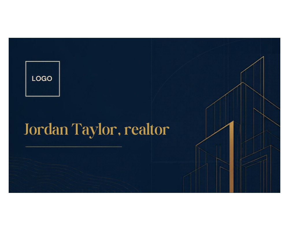 Realtor Business Card Template: Editable in Canva printable preview 2