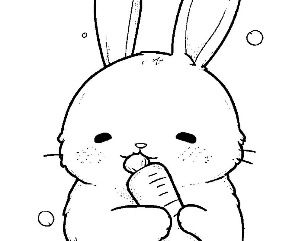 Kawaii Chibi Animals Coloring Pages: 13 Printable Pages printable preview 2