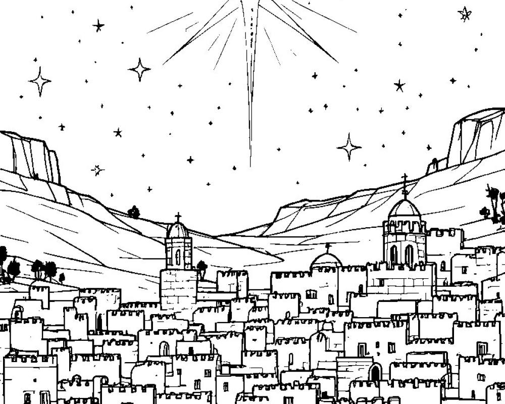 The Nativity Story Coloring Pages: 19 Printable Pages printable preview 2