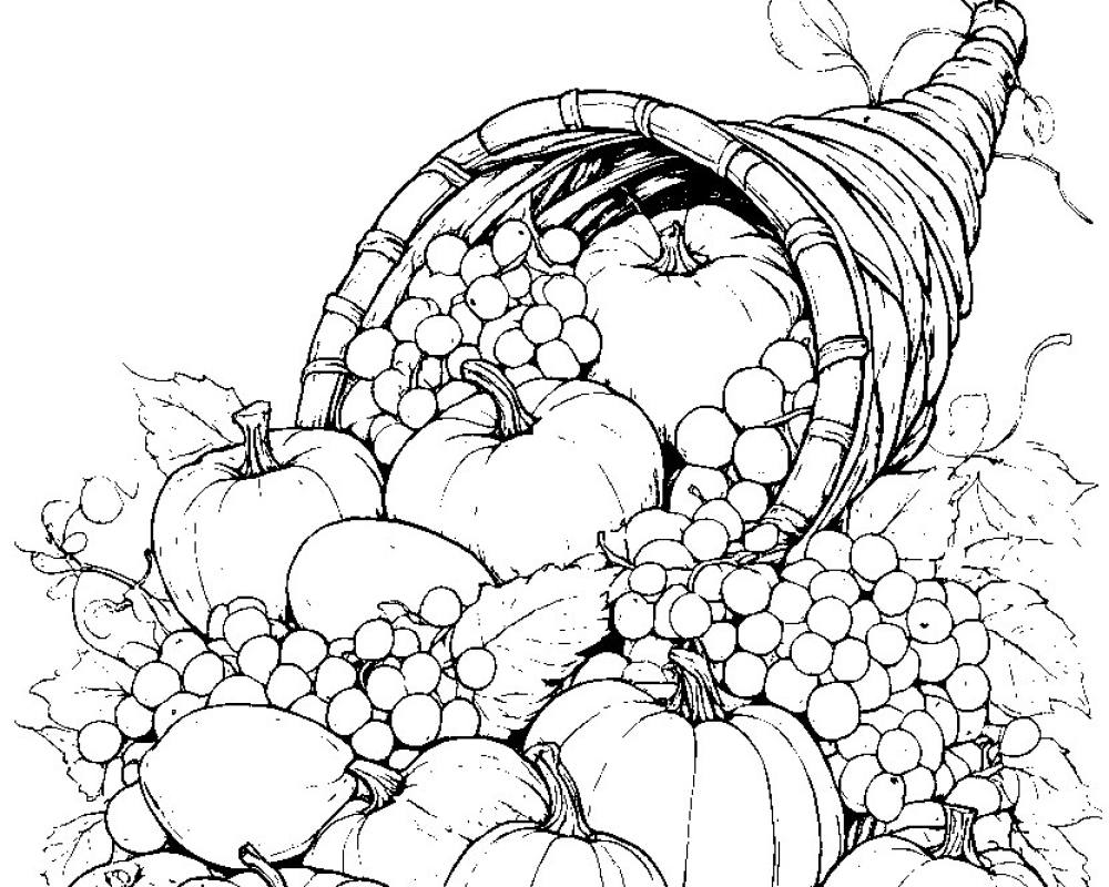Thanksgiving & Harvest Coloring Pages: 19 Printable Pages printable preview 2