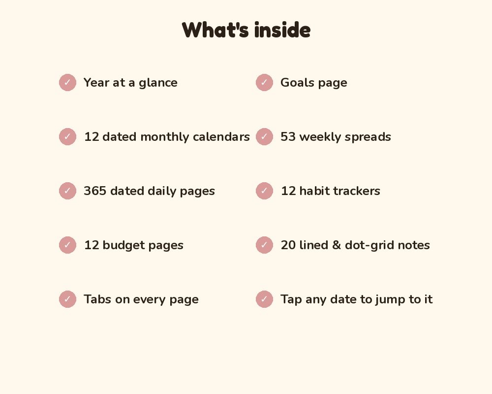 2027 Digital Planner (Pastel): Hyperlinked iPad Planner for GoodNotes & Notability printable preview 3