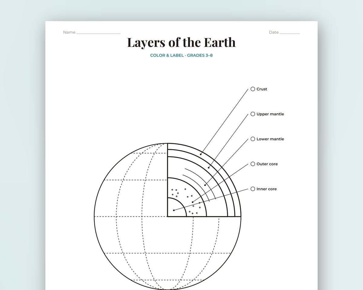 Free printable Earth & Space Science Coloring Pages sample page