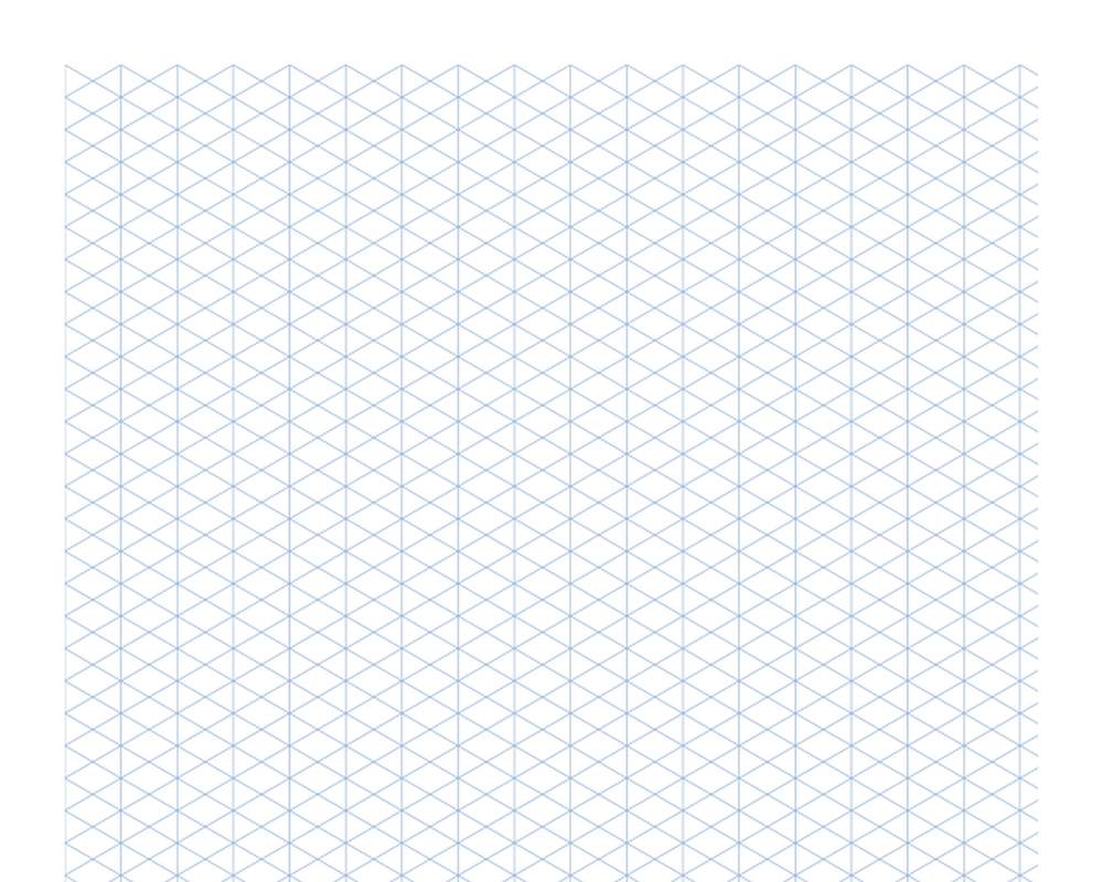 Isometric Graph Paper Printable PDF printable preview 2