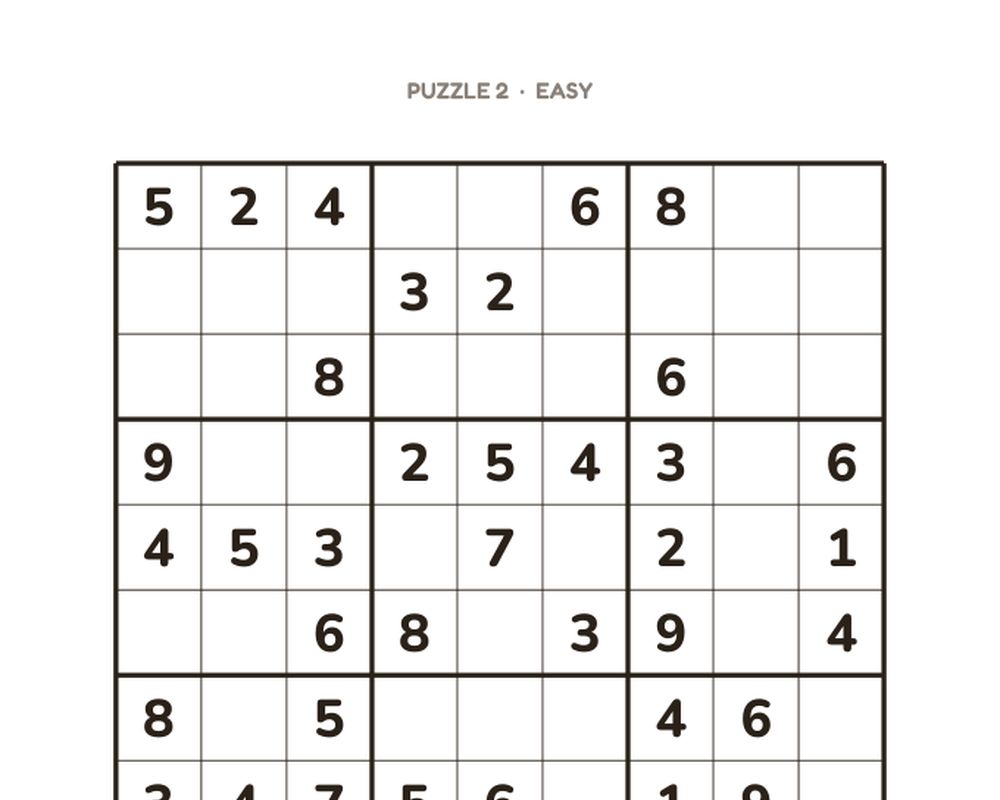 Large Print Sudoku: 100 Puzzles printable preview 2