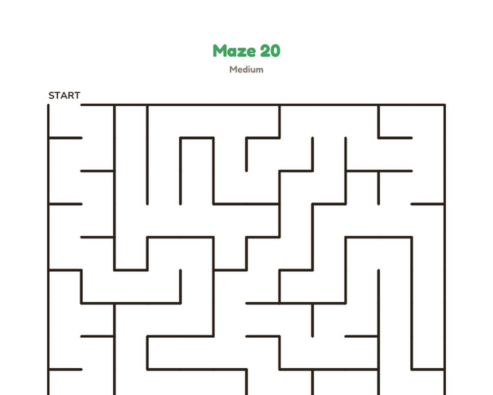 Mazes for Kids: 60 Printable Mazes printable preview 2