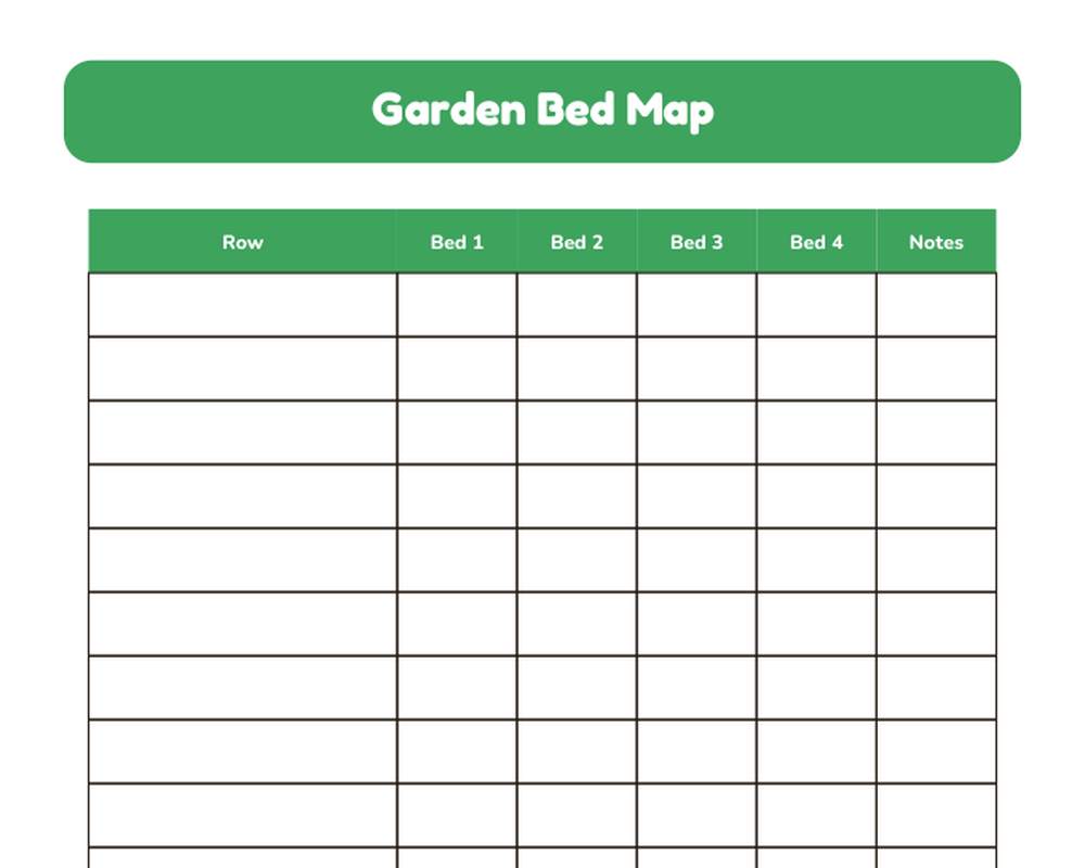 Garden Planner & Planting Log printable preview 2