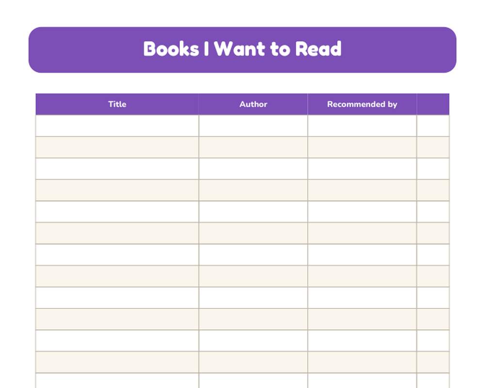 Reading Log for Kids & Adults printable preview 2