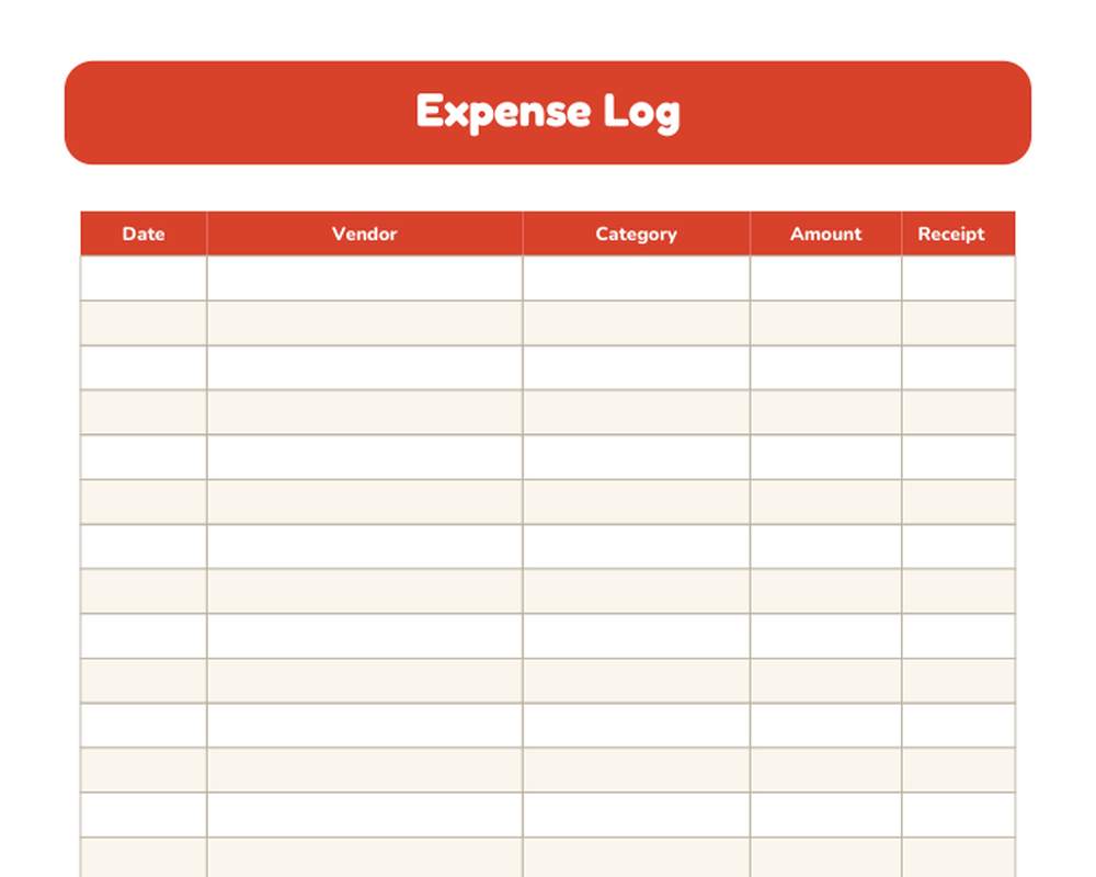 Free printable Small Business Income & Expense Tracker sample page
