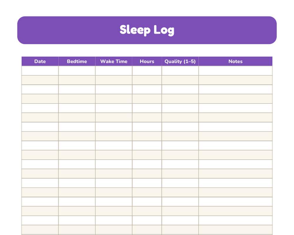 Water, Sleep & Mood Tracker printable preview 2