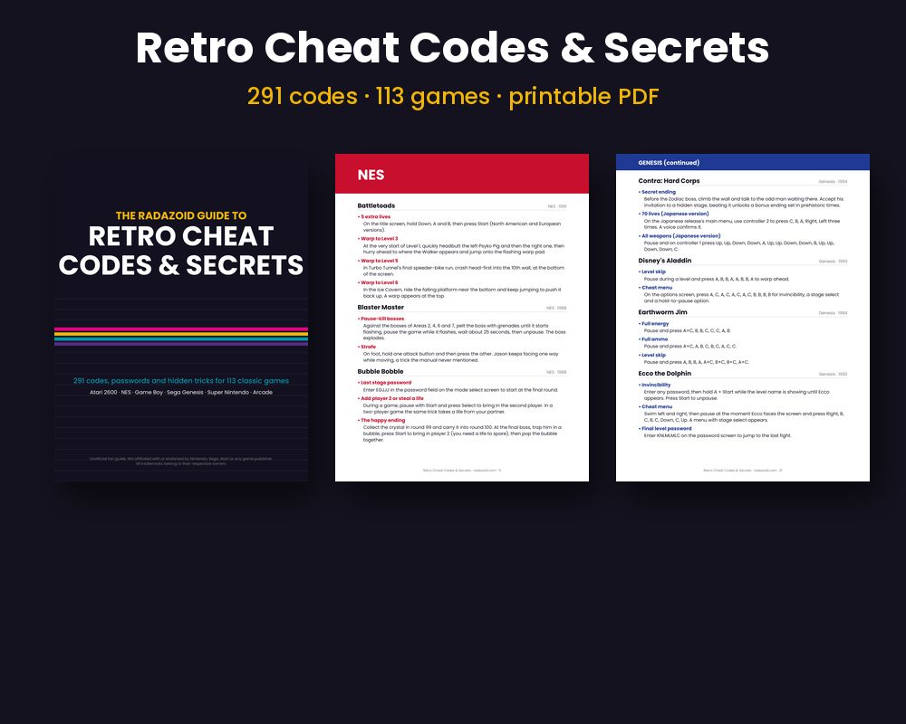 Retro Cheat Codes & Secrets