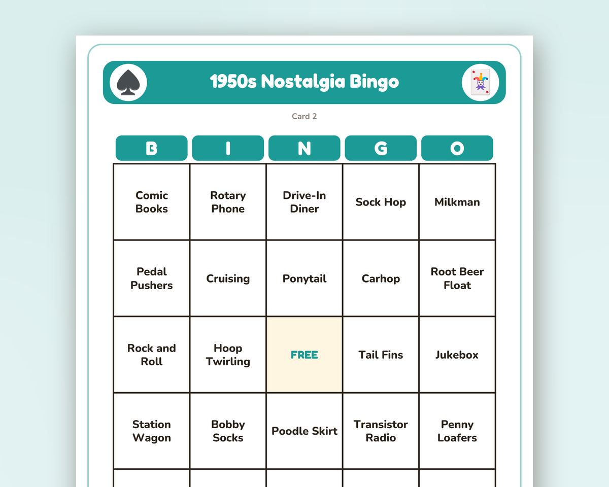 Senior Activity Bingo Bundle: 10 Large-Print Bingo Games for Assisted Living & Memory Care (400 Cards) printable preview 2