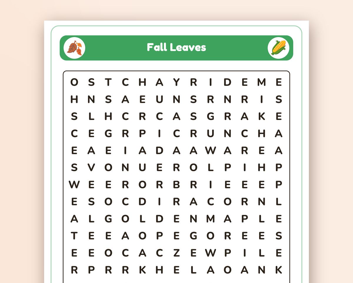 Thanksgiving Word Search & Mazes for Kids: 6 Puzzles + 6 Mazes printable preview 2