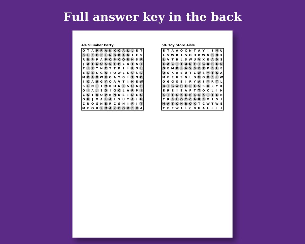 Totally 80s Word Search printable preview 3