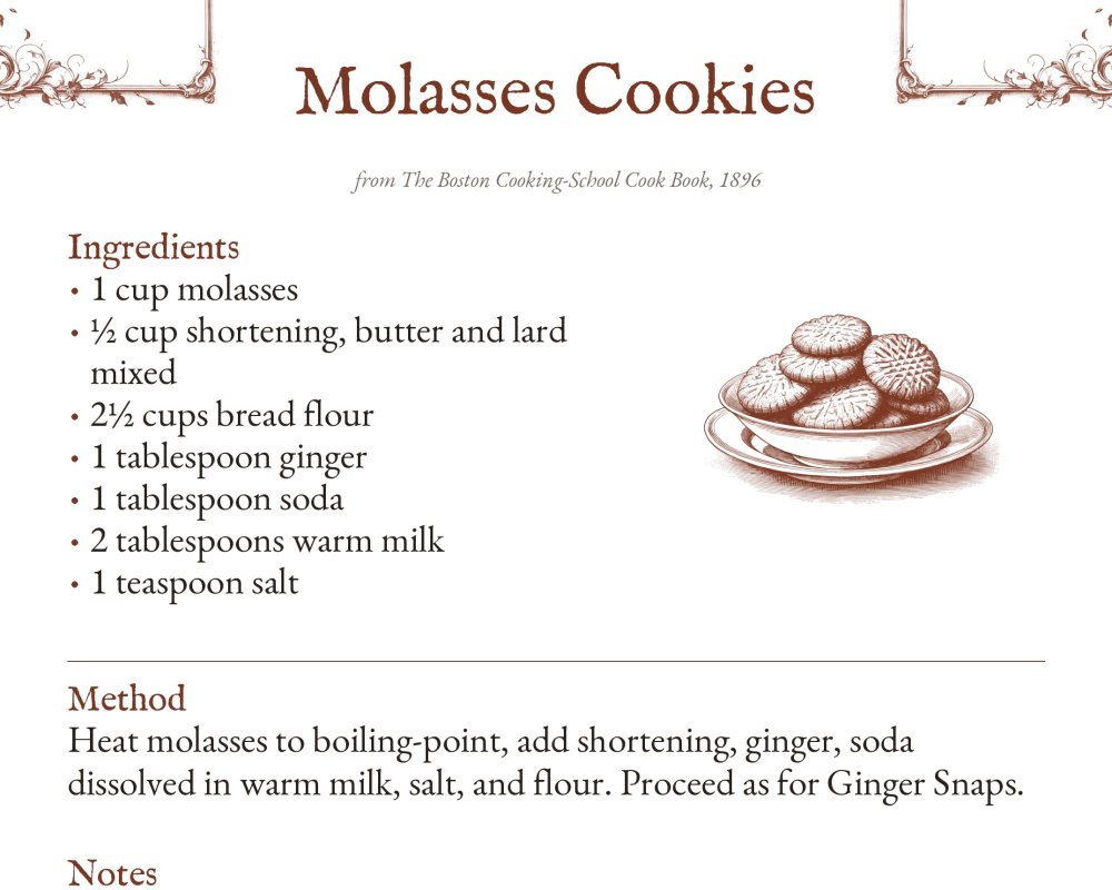Free printable Vintage Recipe Printables sample page