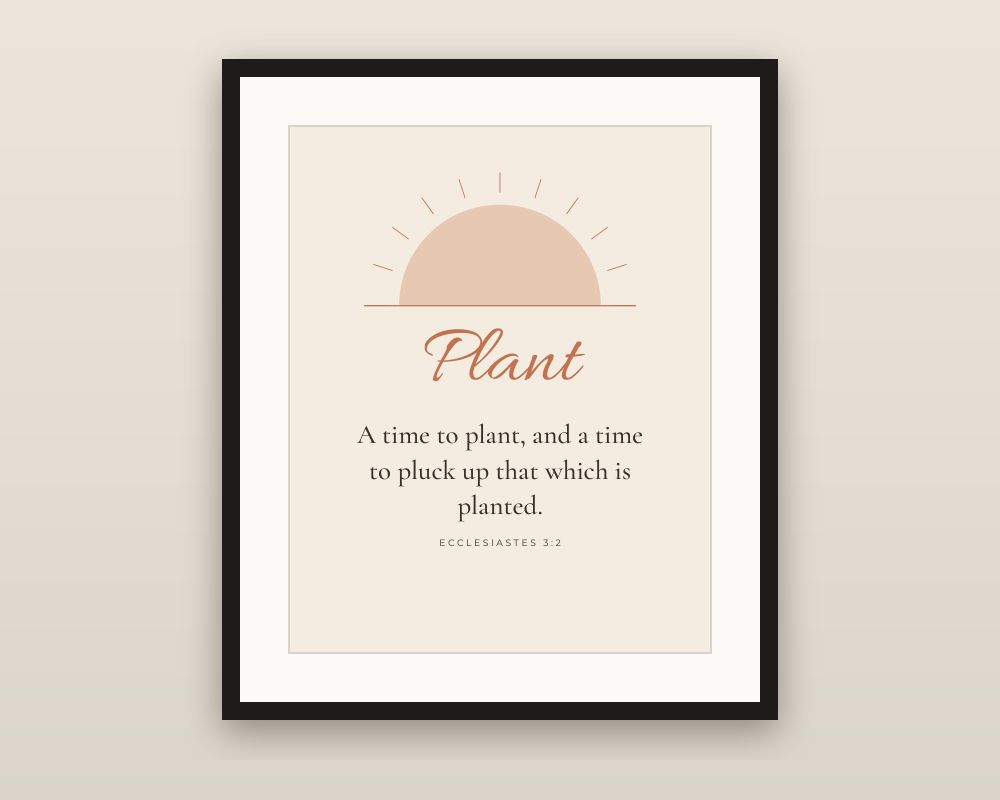 To Every Thing There Is a Season Wall Art Set of 3: Ecclesiastes 3 Prints printable preview 2