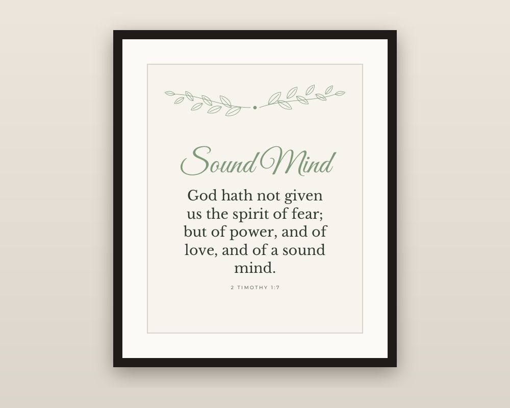 Fear Not Scripture Wall Art Set of 4: Encouraging Bible Verse Prints printable preview 2