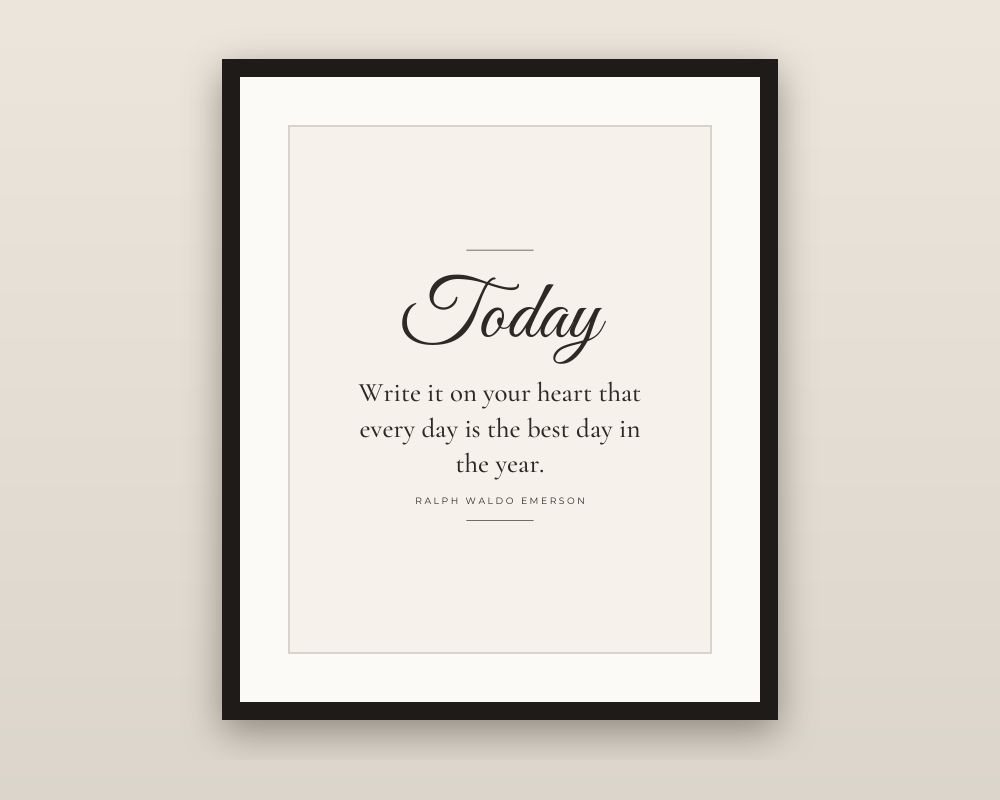 Inspirational Quote Wall Art Set of 3: Thoreau, Emerson & Franklin Prints printable preview 2